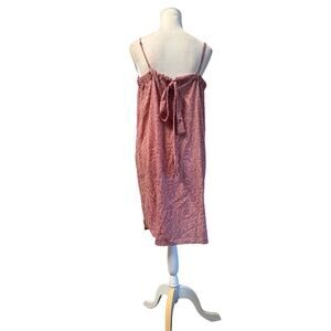 Joe Fresh Burgundy Floral Tie-Back Dress - Size Large